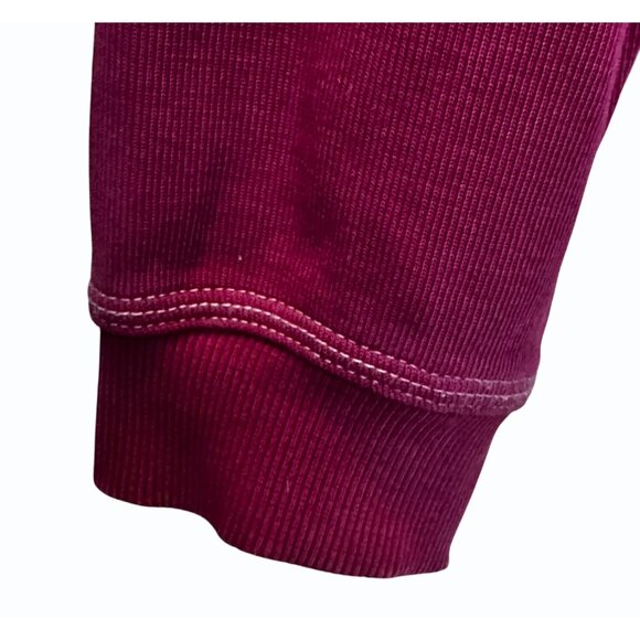 Tommy Bahama  Cotton Maroon 1/4 zip Pullover Ribbed Fabric Contrast Stitching XL - Picture 8 of 14